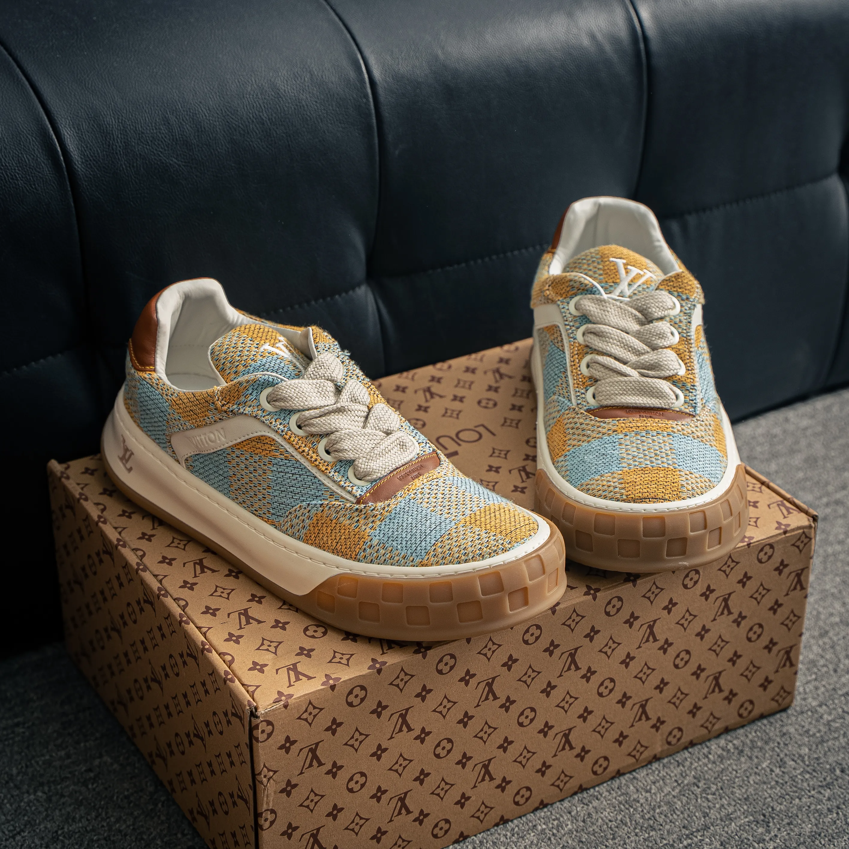 # Premium -- LOUIS VUITTON Tilted Series｜2026 LV Tilted Low Sneakers Series Low-Top Retro Skate Shoes Men Shoes｜